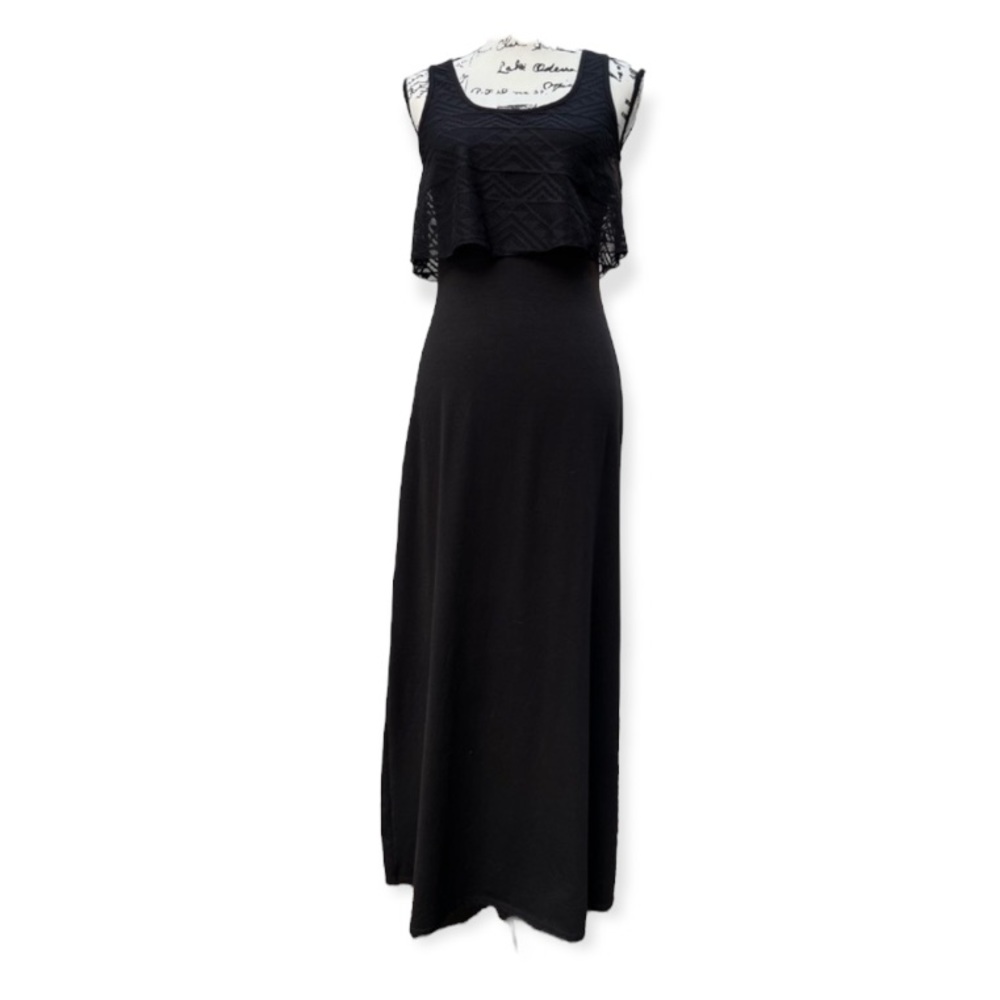 BONGO lace maxi black dress size small